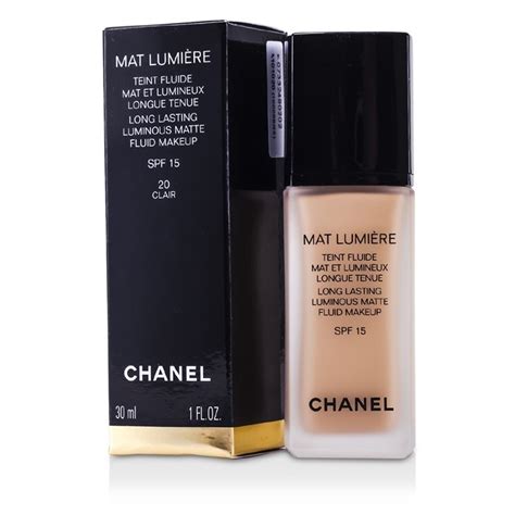 mat lumiere fluide chanel|Chanel matte liquid foundation.